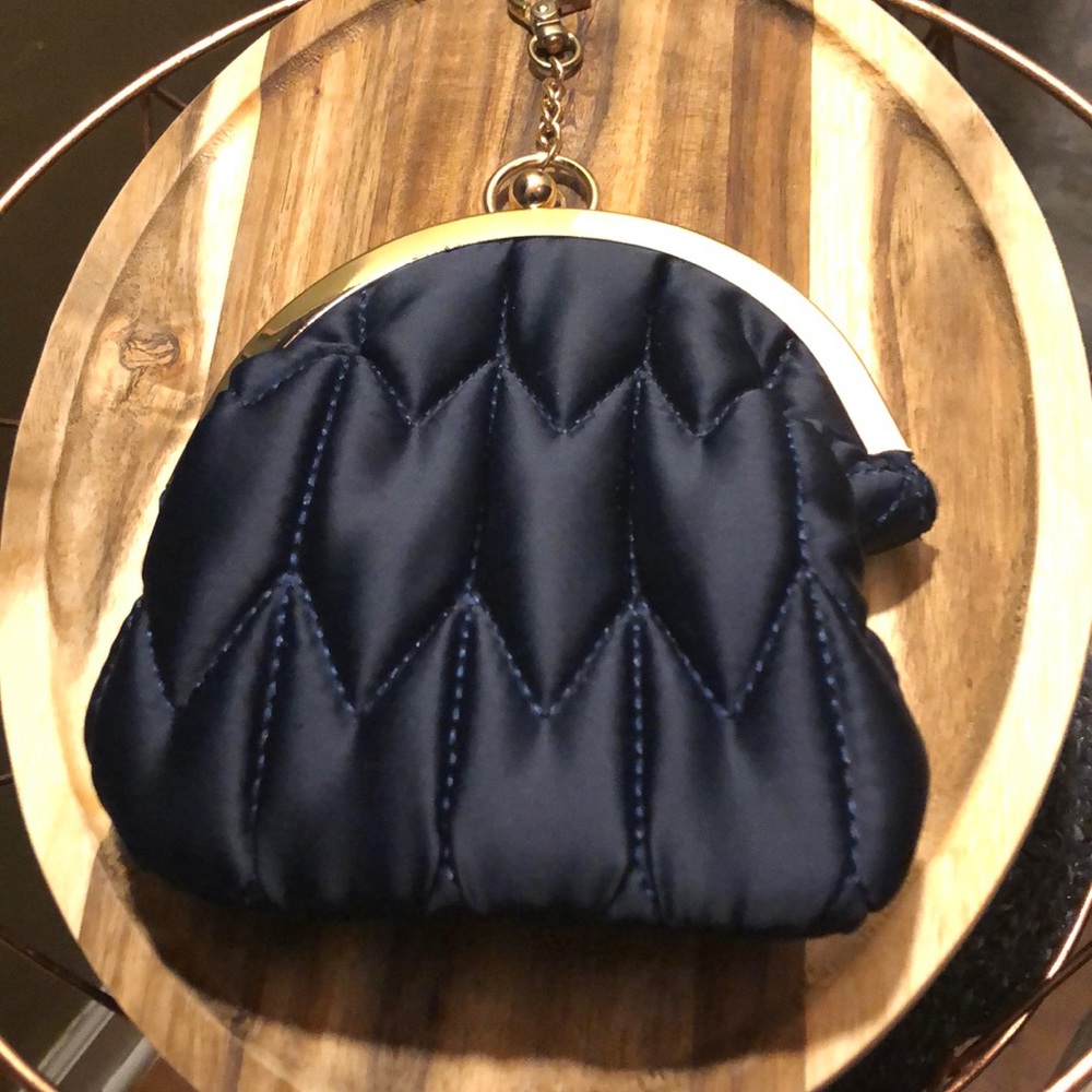 Quilted Navy change purse